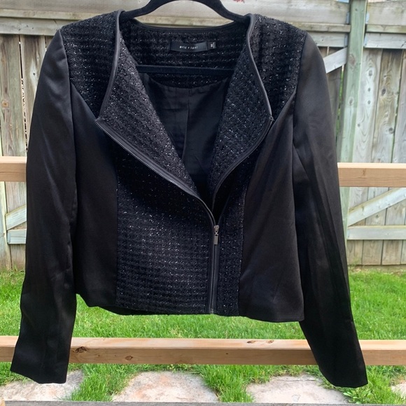 Eric + Lani Black Cocktail Jacket, size M - Picture 1 of 8